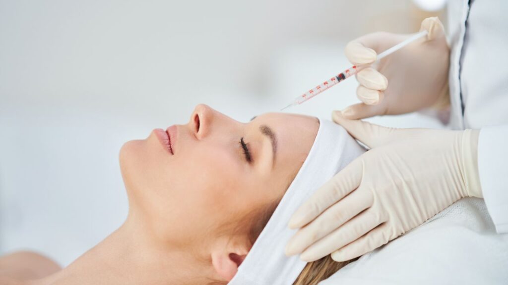 Botox blocks pain signals between nerves and muscles